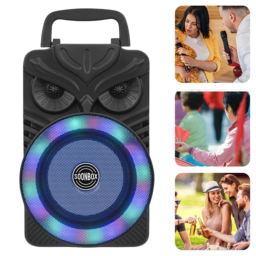 HiFi Stereo Subwoofer Bluetooth – Compatible Support TF Card Portabl