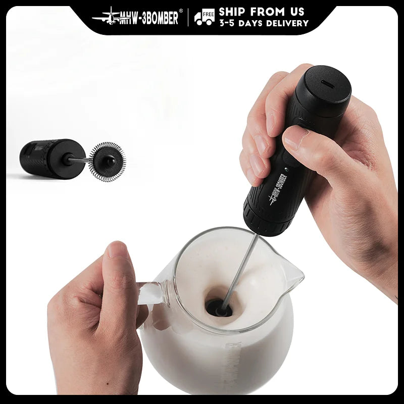 MHW – 3BOMBER Electric Milk Frother Portable Handheld Milk Foamer US