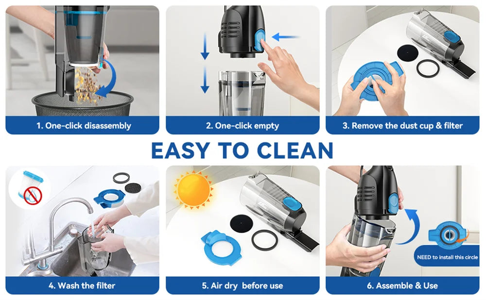 INSE R3S Corded Vacuum Cleaner 16Kpa 6M Extra Long Cord Handheld Vac