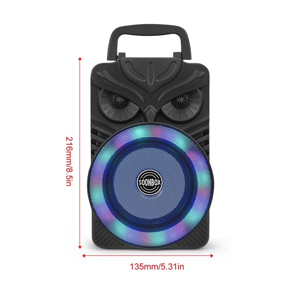 HiFi Stereo Subwoofer Bluetooth – Compatible Support TF Card Portabl