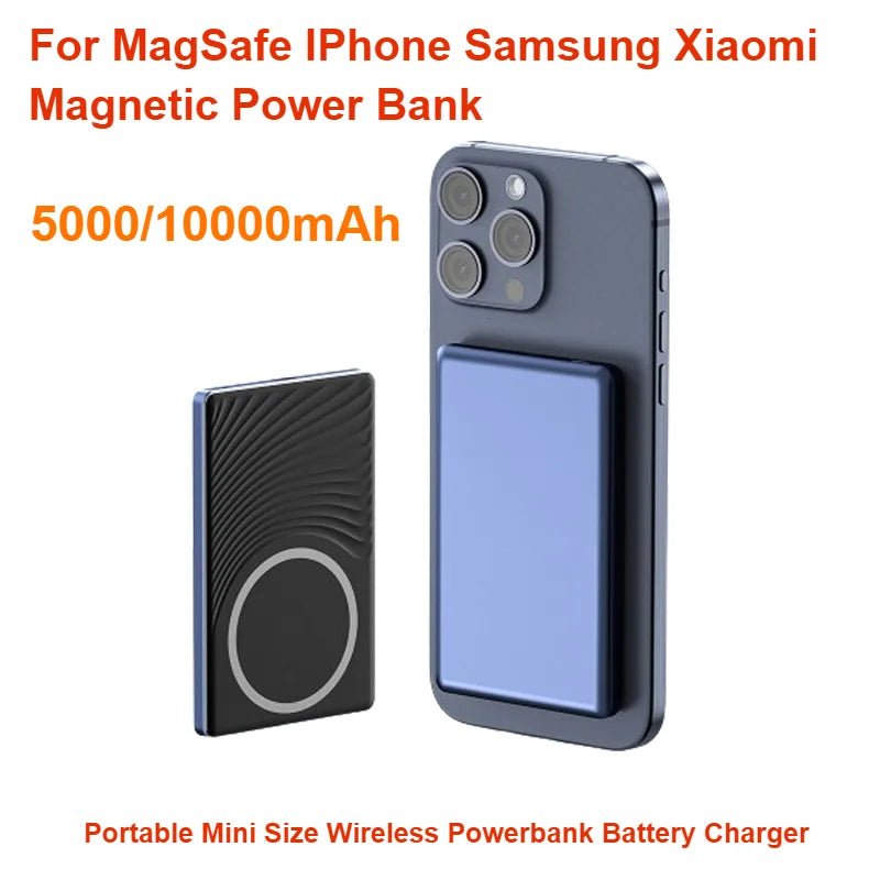For MagSafe IPhone Samsung Xiaomi Magnetic Power Bank Portable Mini