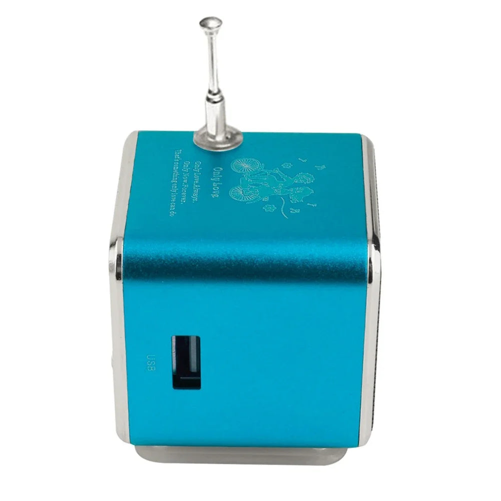 TD – V26 Mini Bluetooth Speaker with FM Radio MP3 Player LED Display