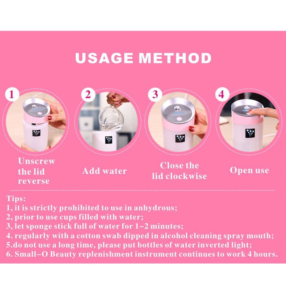 300ml USB Aromatherapy Humidifier 2 Colors Mini Cup Body Diffuser wi